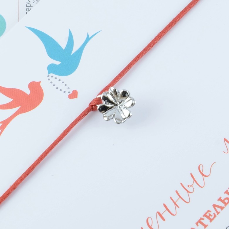 Клевер (покрытие белое золото)