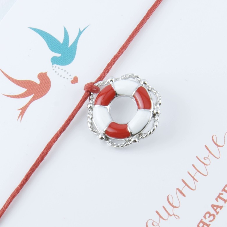 Спасательный круг (белое золото)