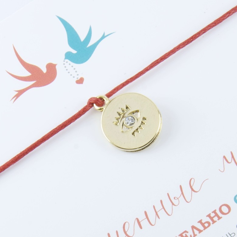 Глаз (покрытие золото, циркон)