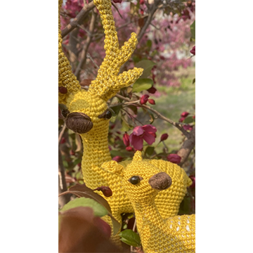 Набор из 2 МК: Золотой Олень с Оленёнком (Golden Deer and Fawn)