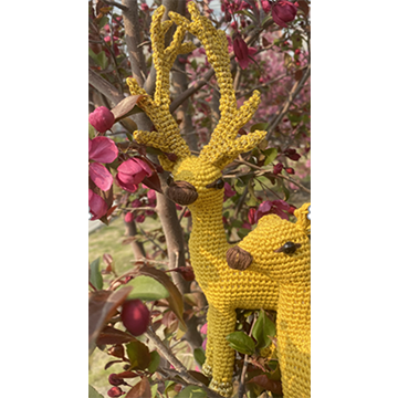 Набор из 2мк: Золотой Олень с Оленикой (The Golden Deer and his Doe)