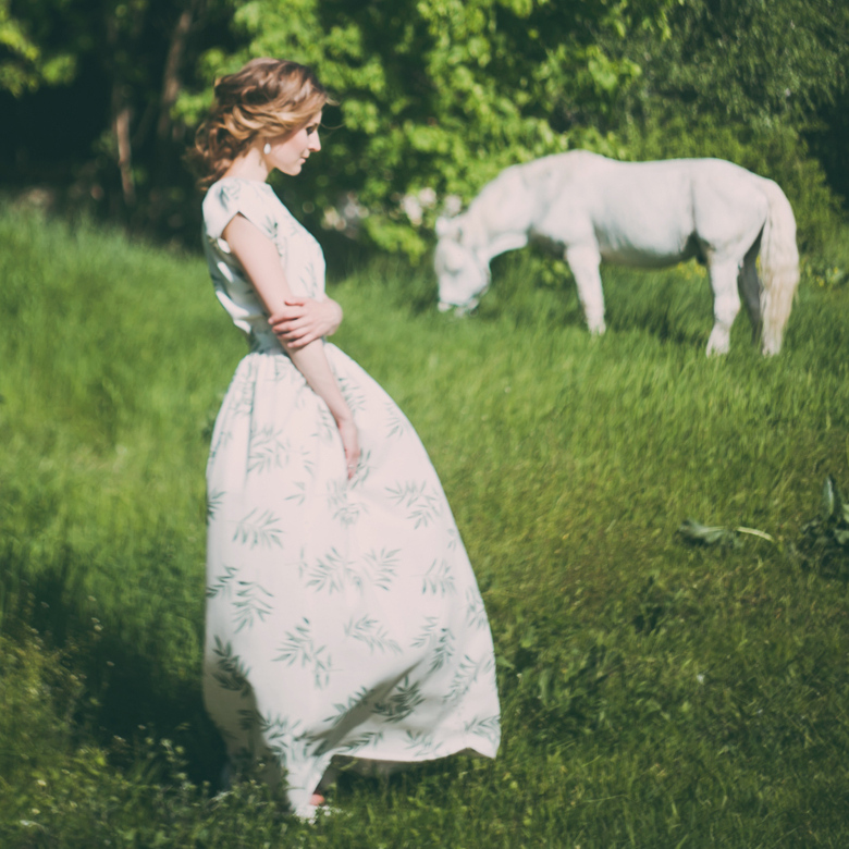 Юбка «Листья рябины» / Skirt "Green Rowan leaves"