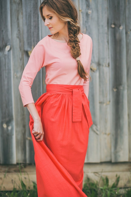 Платье «Красный мак»