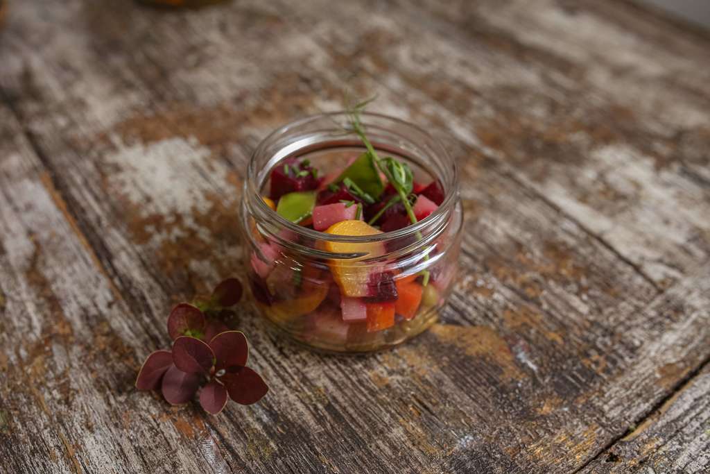 Винегрет с патиссонами