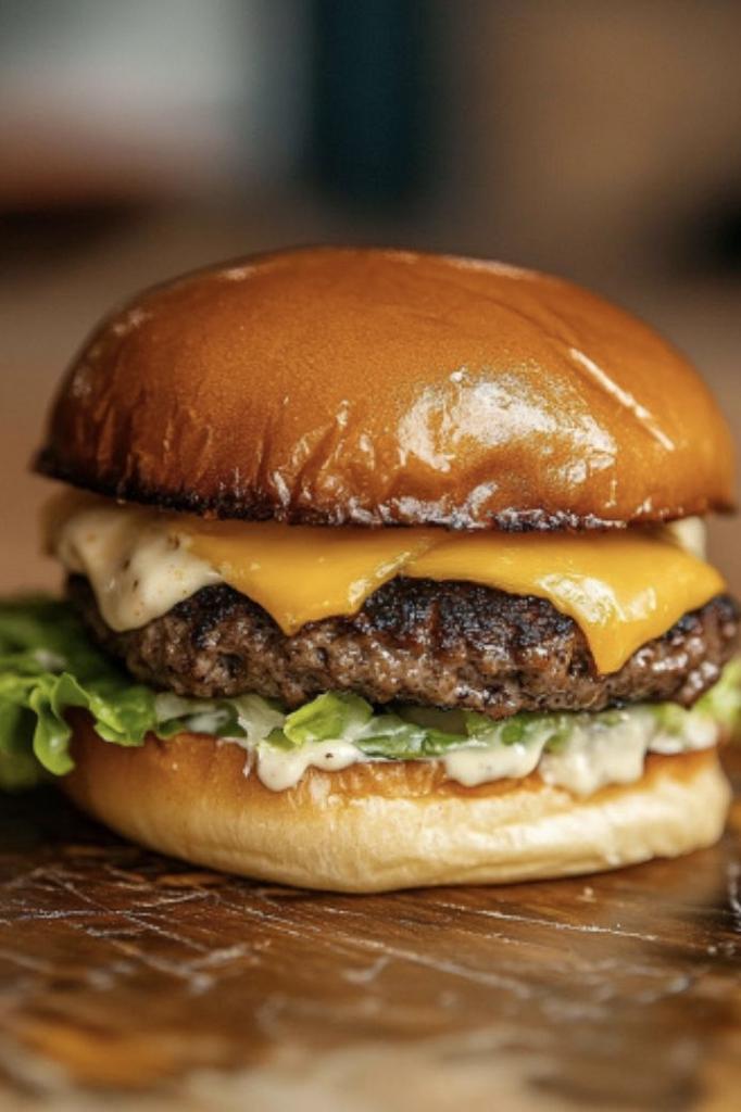 Бургер  с мясной котлетой