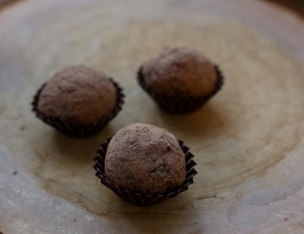 Трюфель из горького шоколада с имбирем