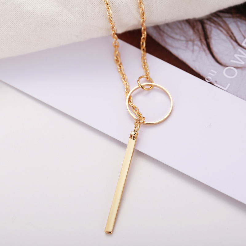 Подвеска золочёная Transformer One Ring & Rod Gold