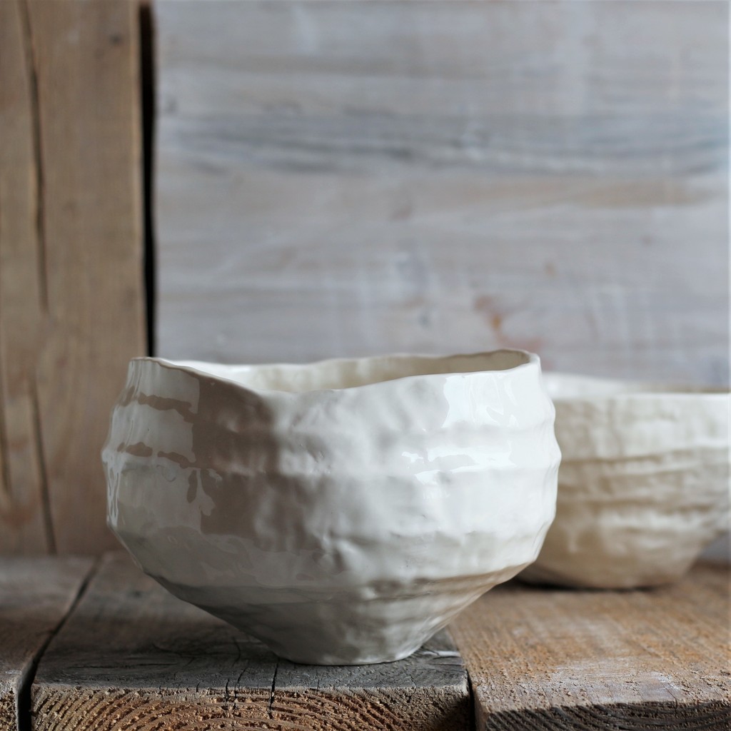 Deep Porcelain Serving Bowl