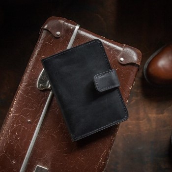 CHASE - обложка для автодокументов и паспорта цвет Черный Уголь