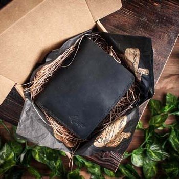 Кожаное портмоне ручной работы