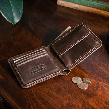 Кожаный кошелек для мужчины