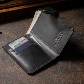 COLT - кожаный кошелек цвет Черный Уголь