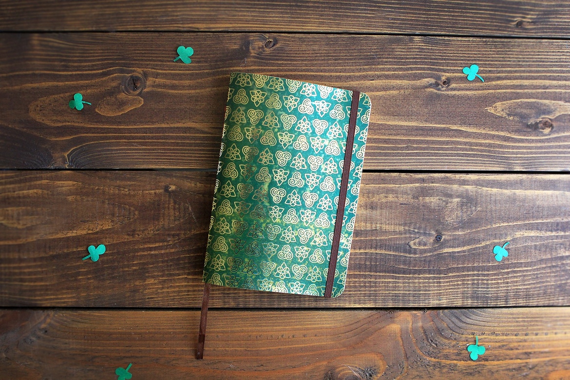Блокнот "Кельтские узоры" (зелёный)