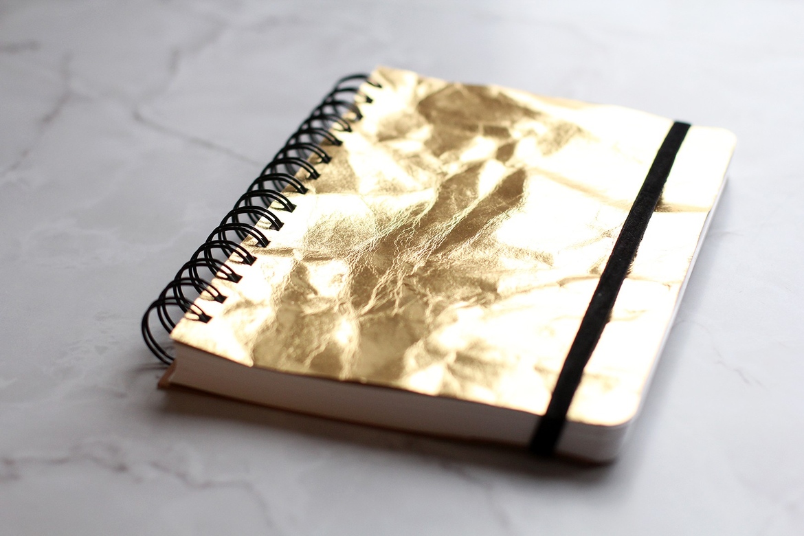 Еженедельник (мятое золото) - 2019