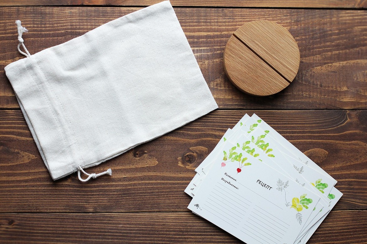 Набор рецептных карточек с подставкой