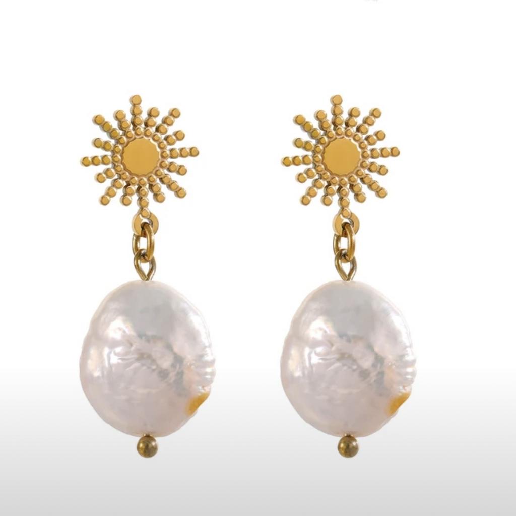 Серьги Solar pearls