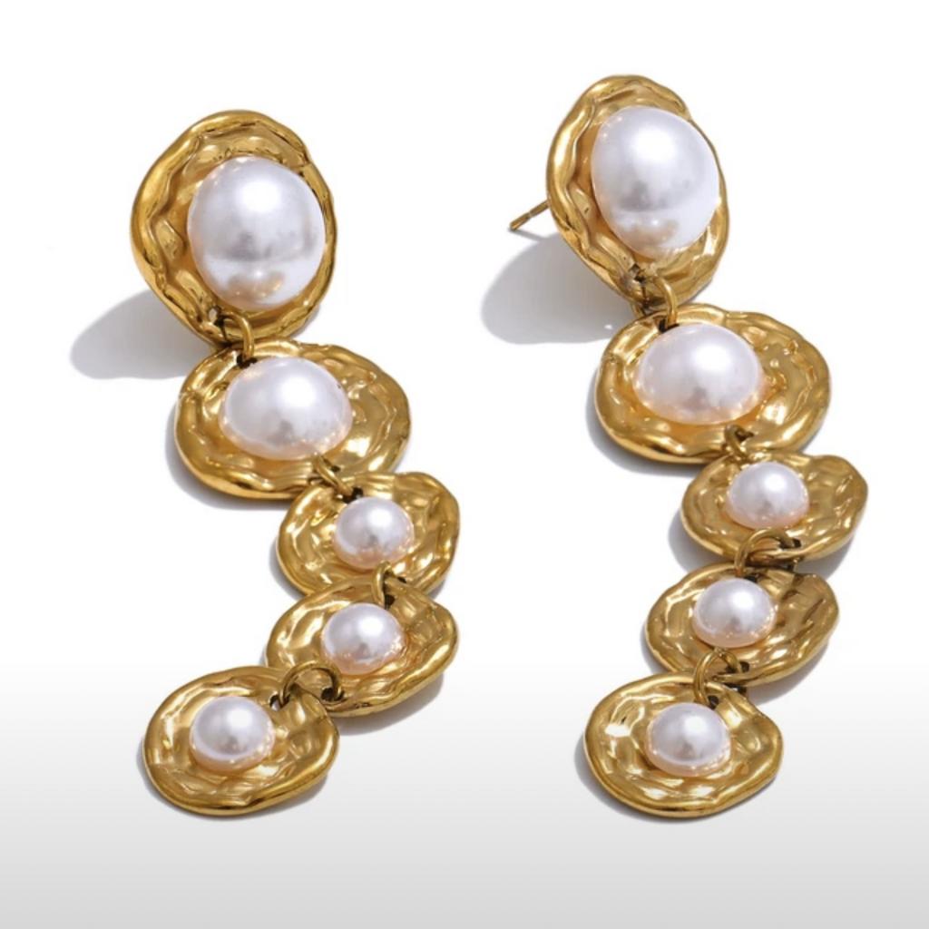 Серьги Long pearls