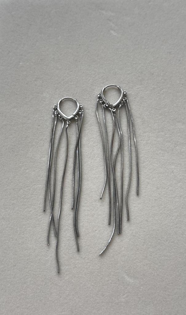 Серьги Metal fringe