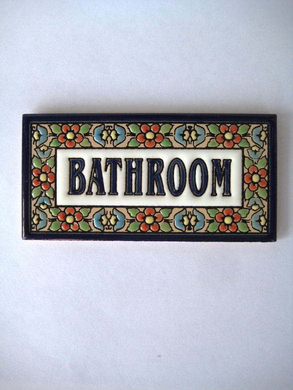 Табличка Bathroom
