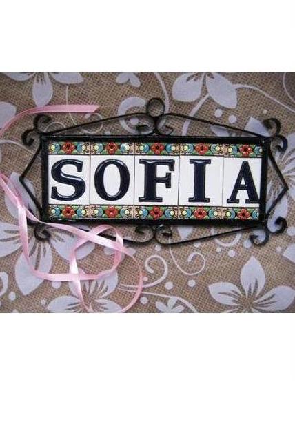 Имя SOFIA в рамке