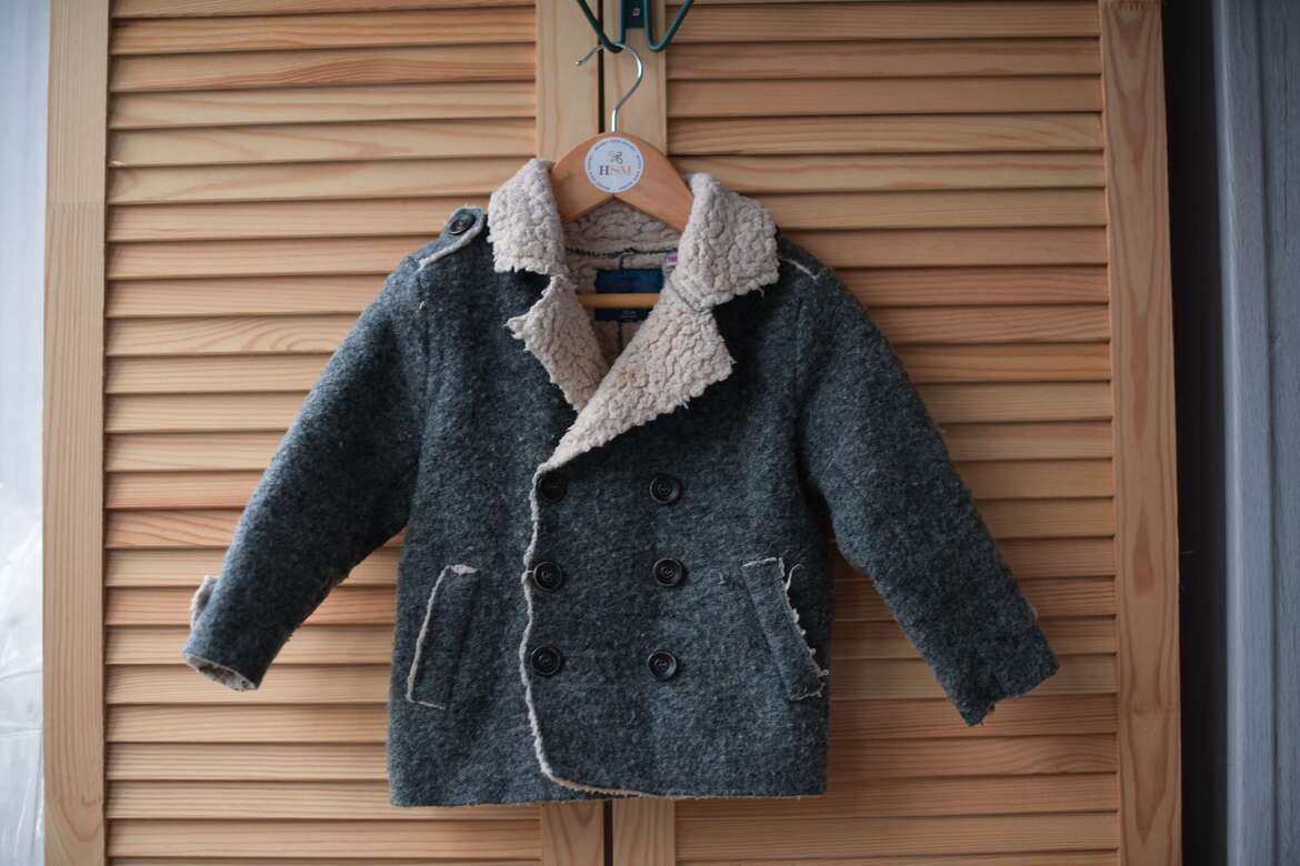 Пальто с овчиной р.86