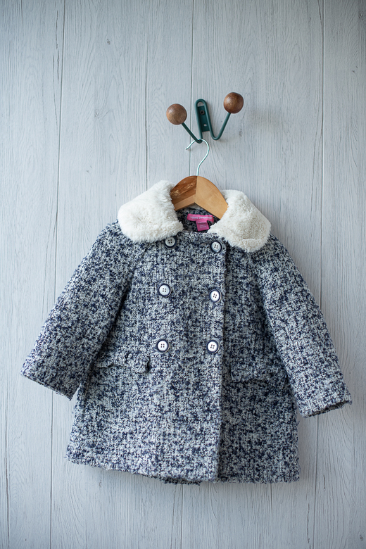 Пальто с мехом р.86