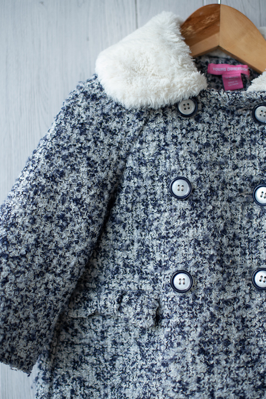 Пальто с мехом р.86