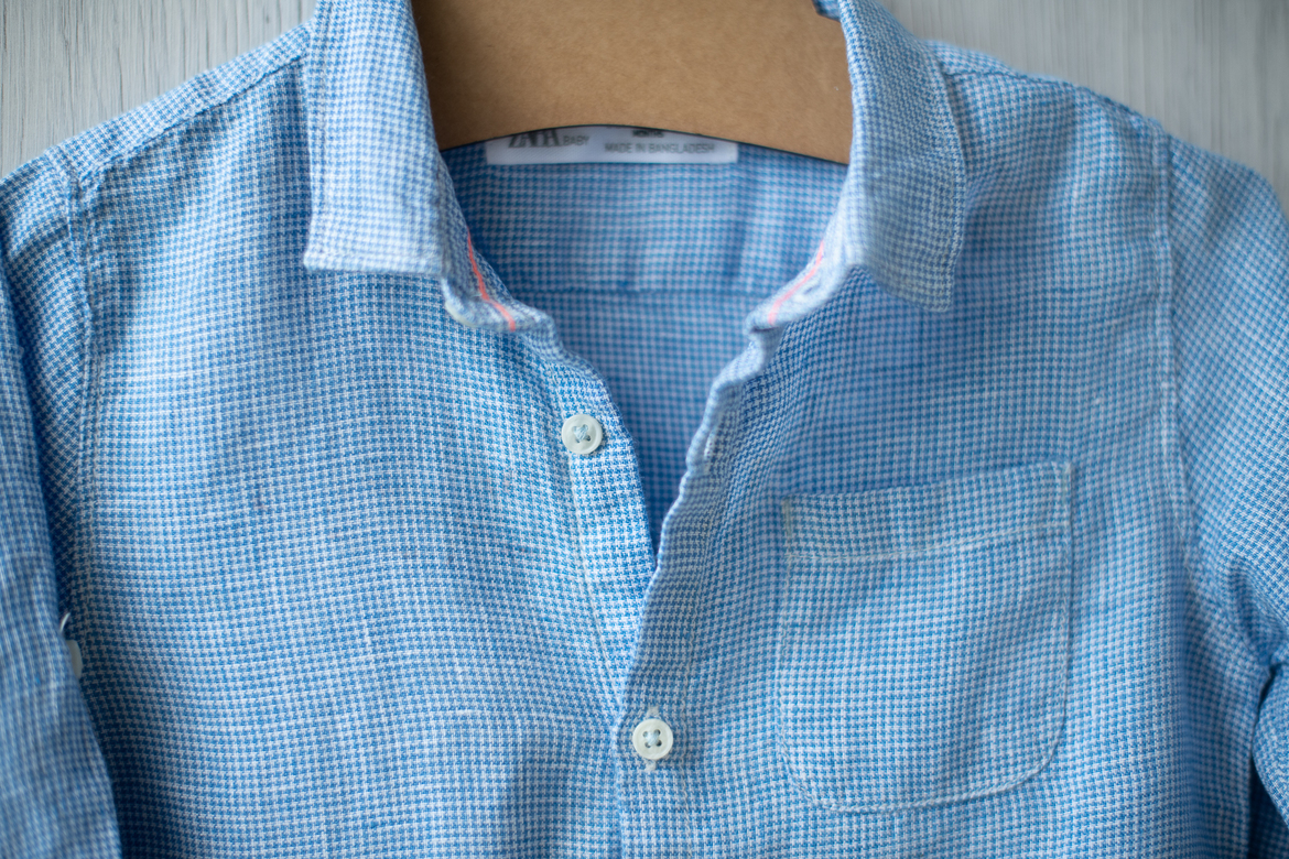 Рубашка в клетку р.80, р.98