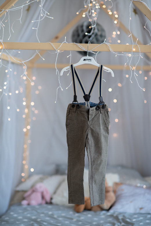 Брюки на подтяжках р.92