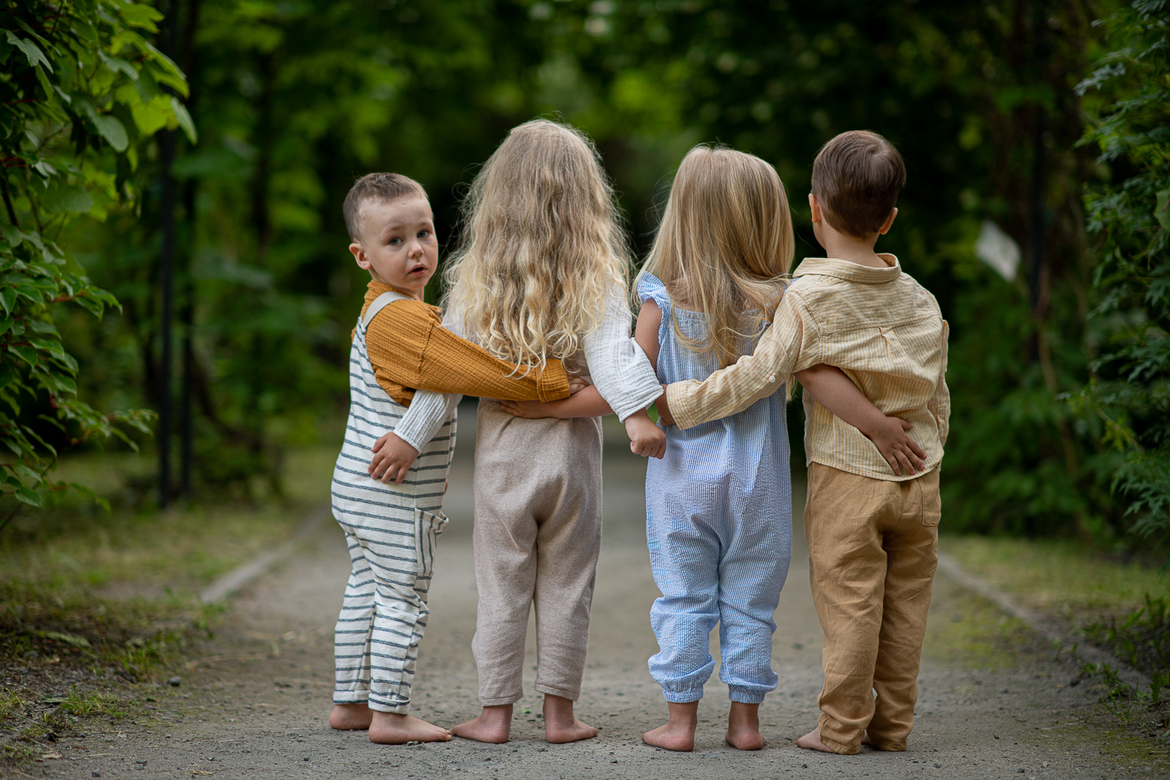 Комбинезон полосатый штаны р.104