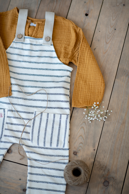 Комбинезон полосатый штаны р.104