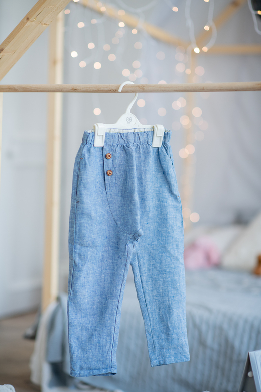 Брюки льняные р.104