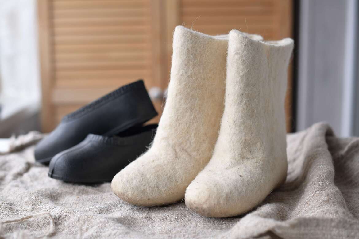 Валенки с калошей р.25-26