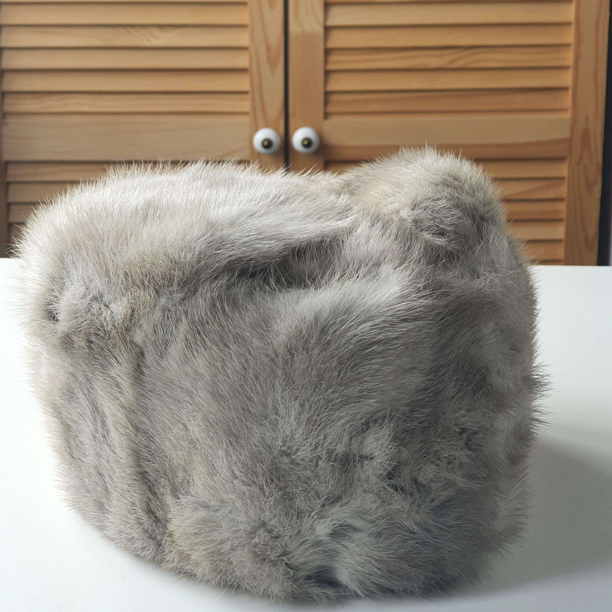 Шапка норковая р.L