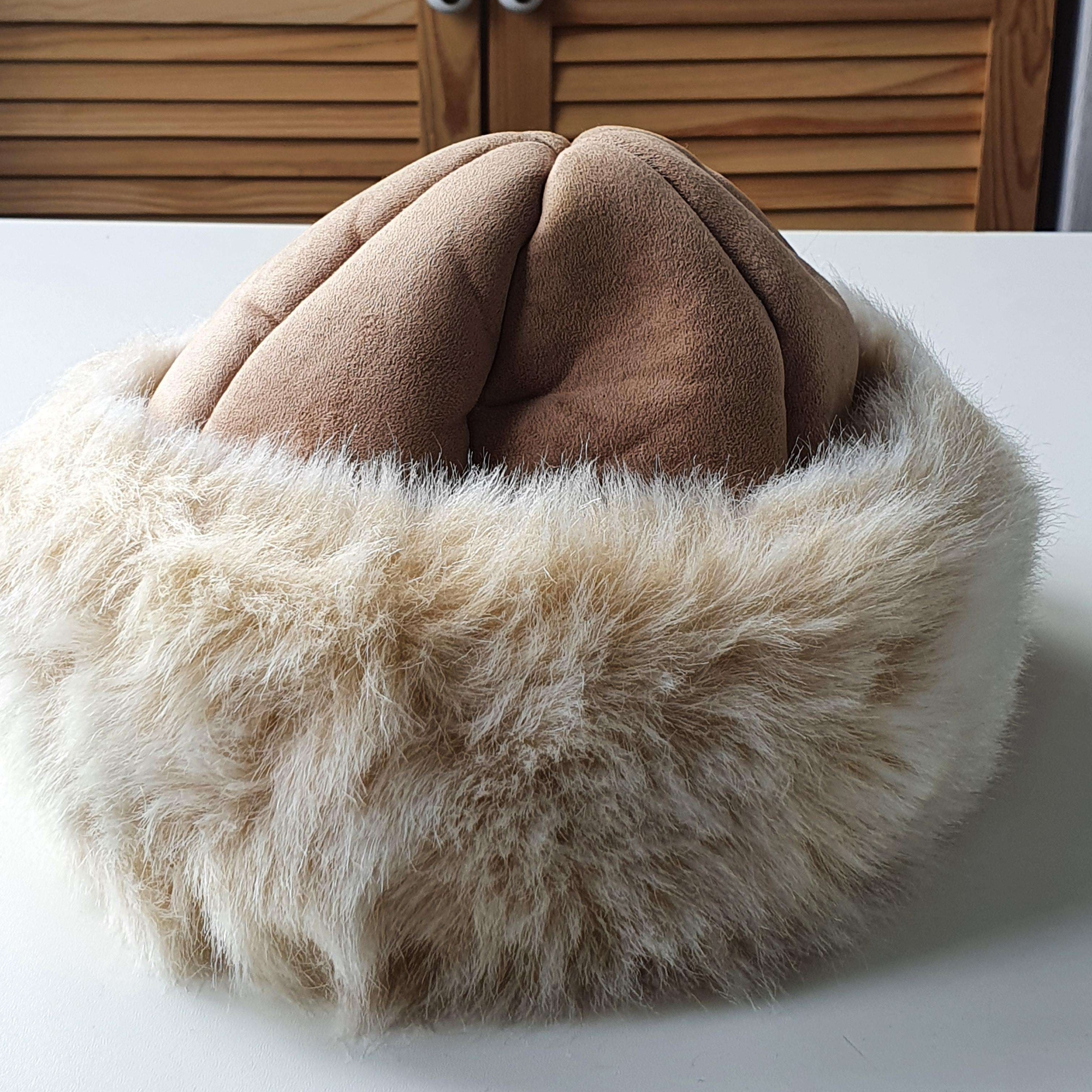 Шапка дубленка с мехом