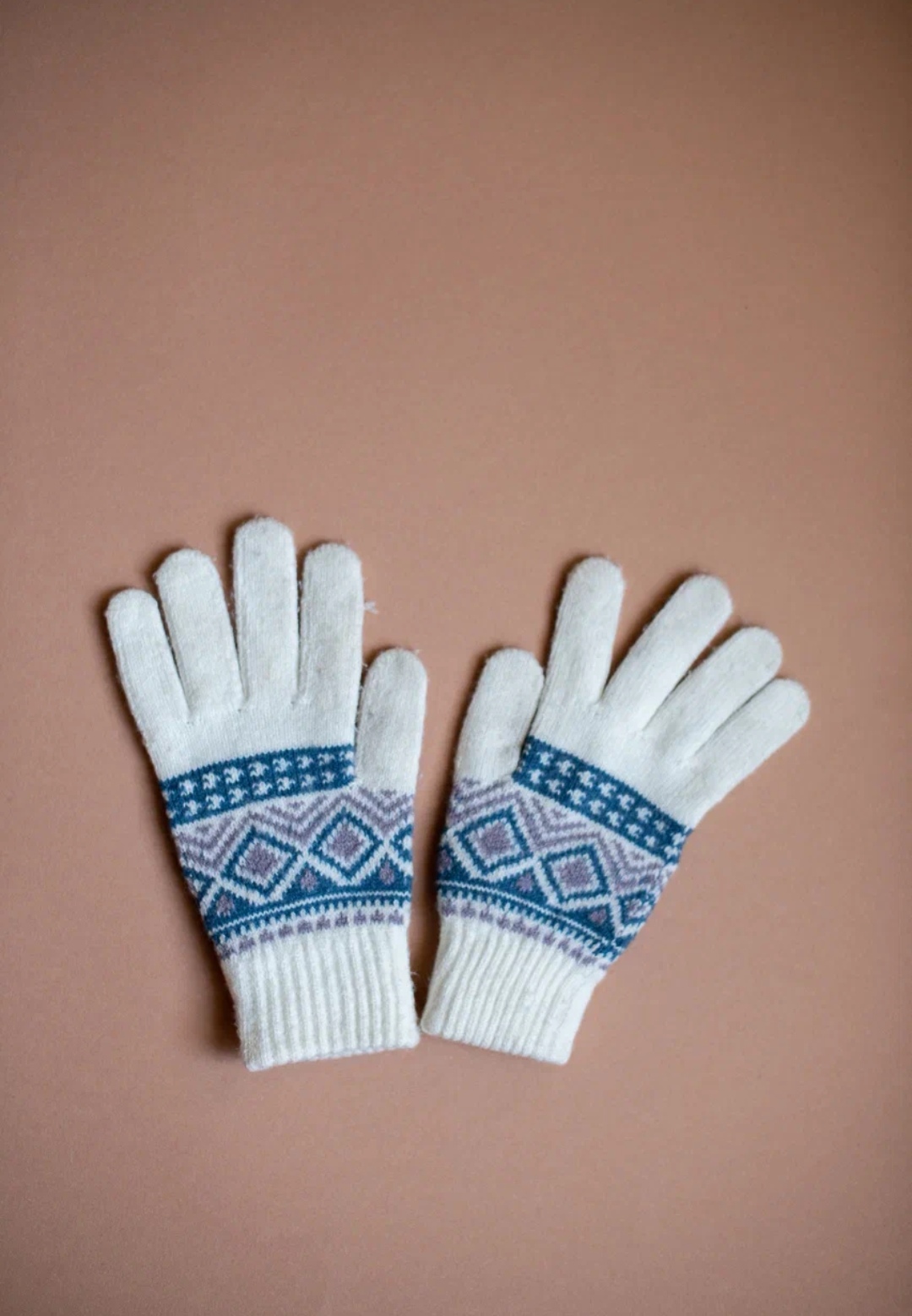 Перчатки молочно-голубые