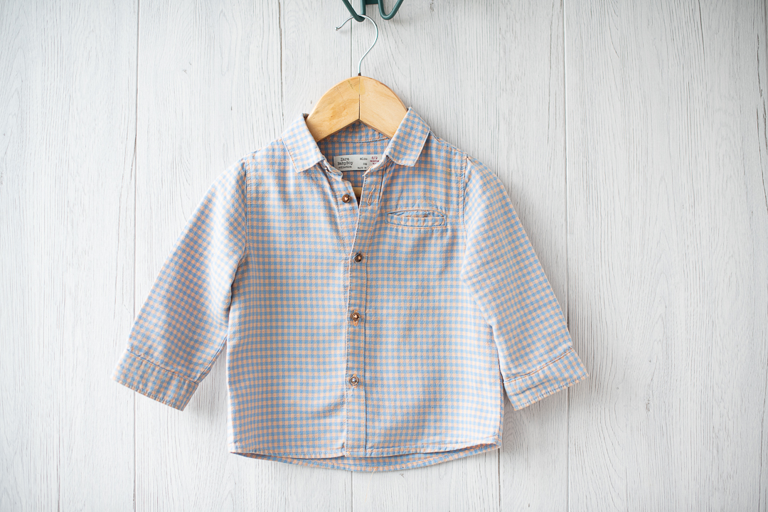 Рубашка в клетку р.74