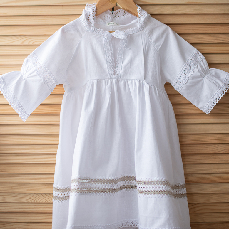 Платье "ЕВДОКИЯ" ANGEL LAND с капюшоном р.92-98