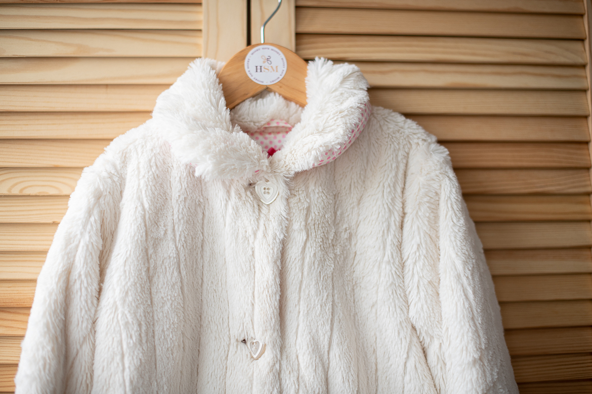 Шуба в полоску р.128