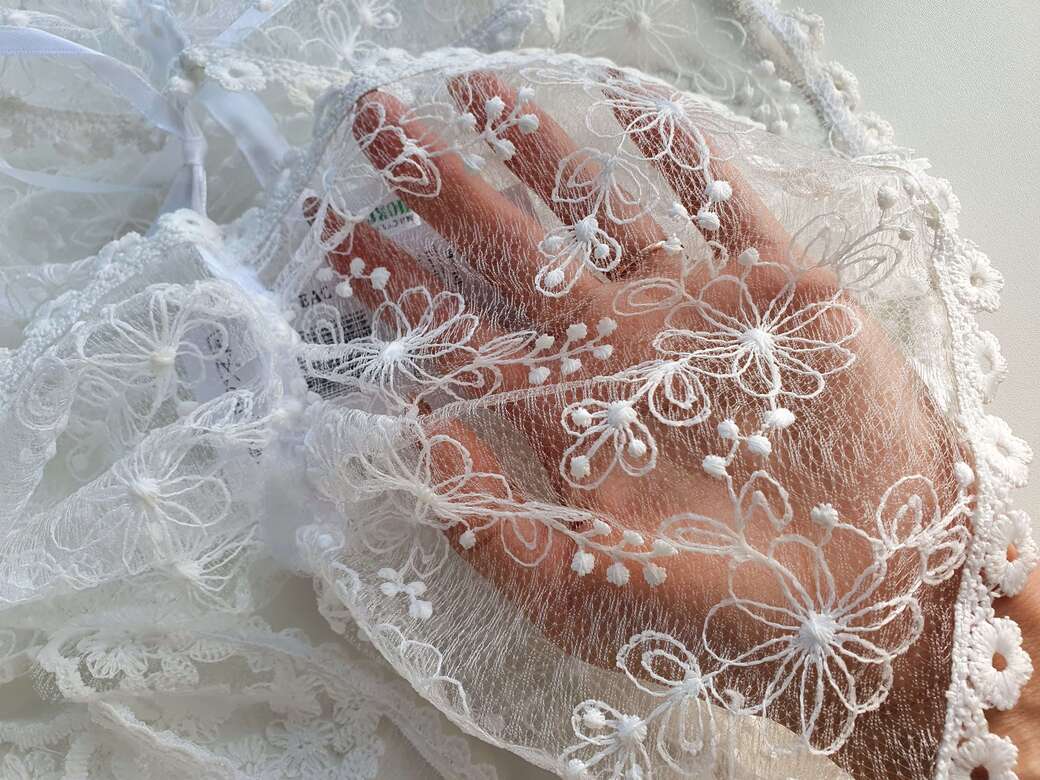 Платок ажурный Ромашка - детский