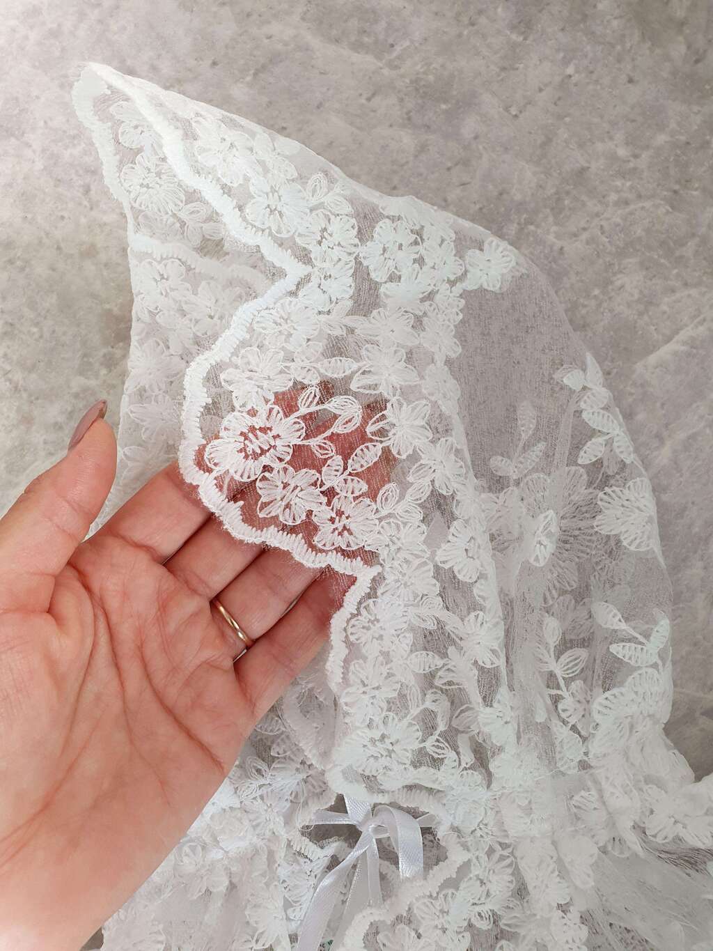 Платок ажурный Роза - детский