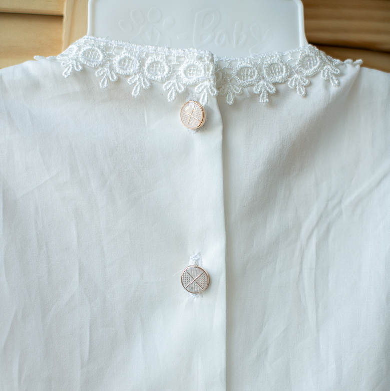 Крестильная рубашка ANGEL LAND "СЕРАФИМА" с чепчиком р. 80-86