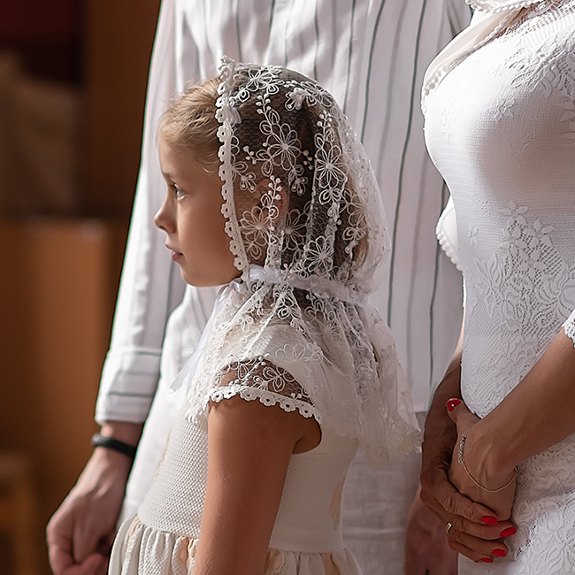 Платок ажурный Роза - детский