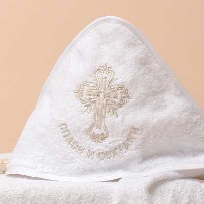 Крестильное полотенце махровое