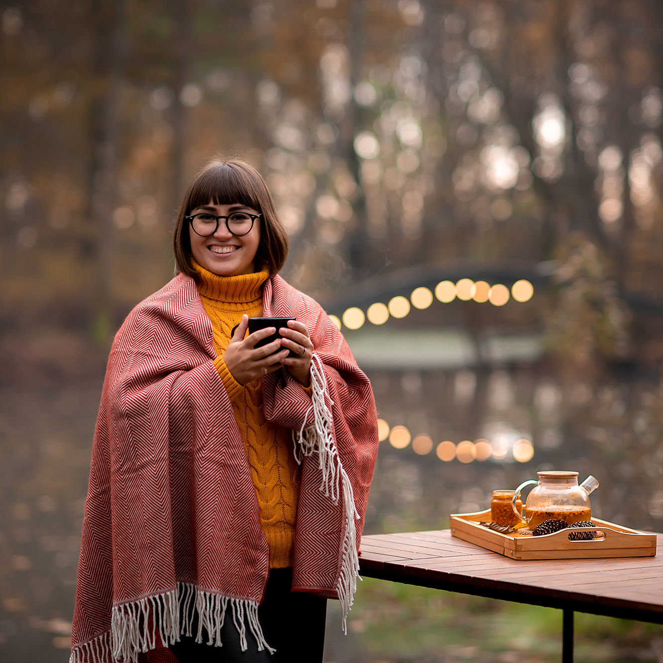 Плед в ёлочку