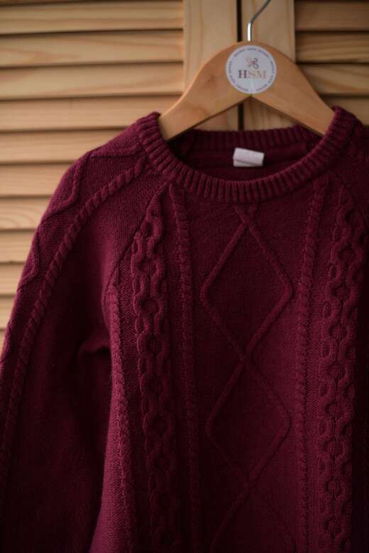 Свитер бордовый р. 104