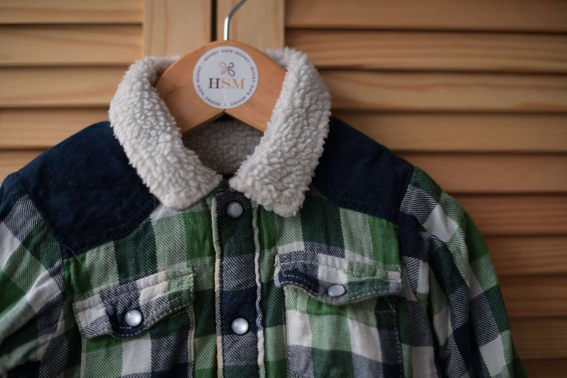 Куртка в клетку р. 86