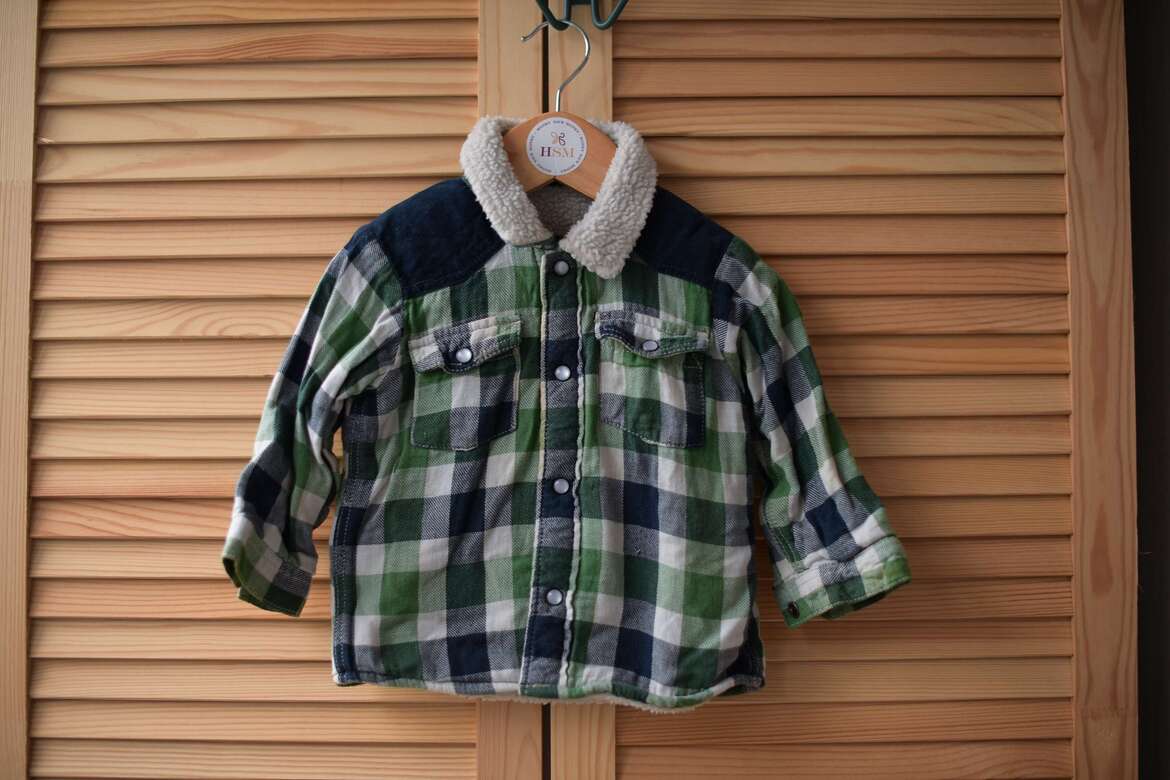 Куртка в клетку р. 86