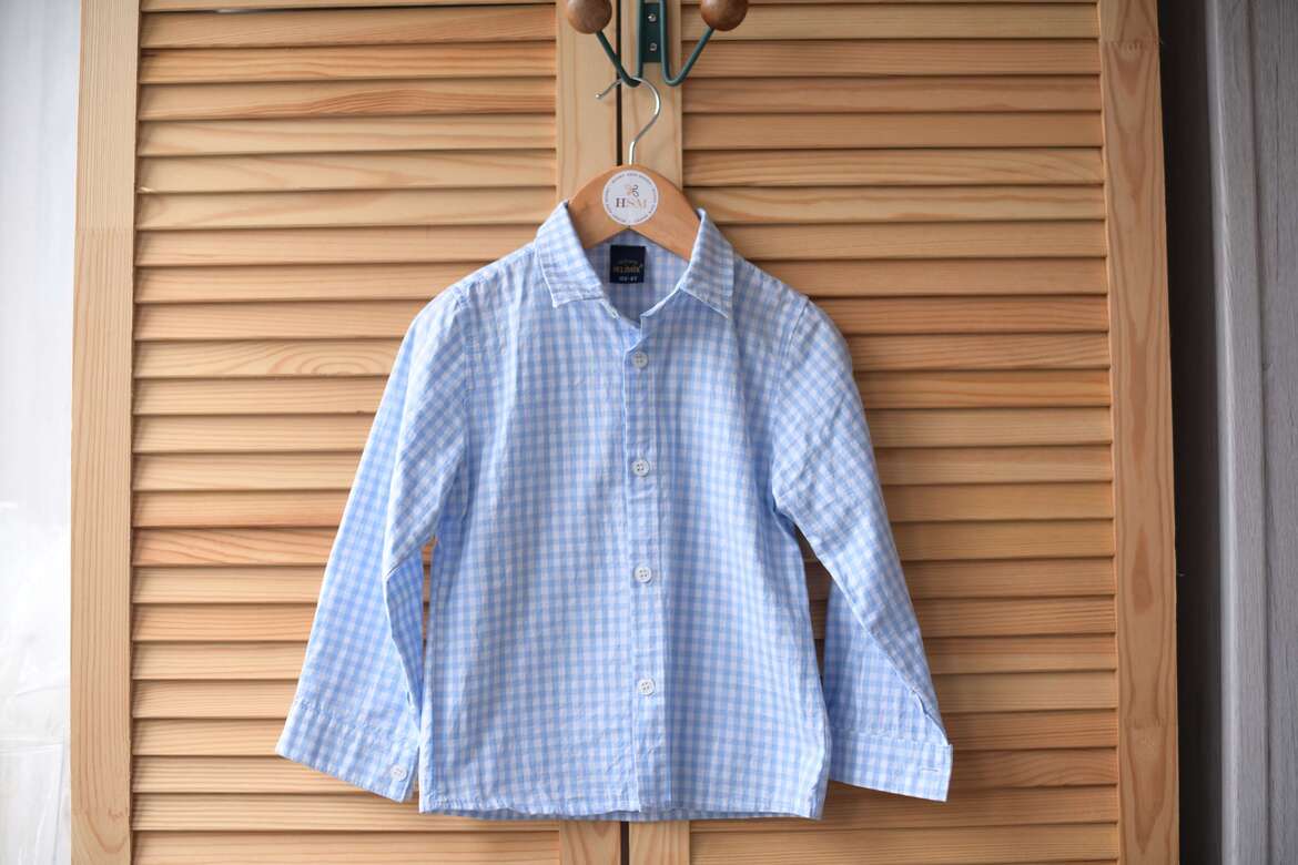 Рубашка в клетку р. 104