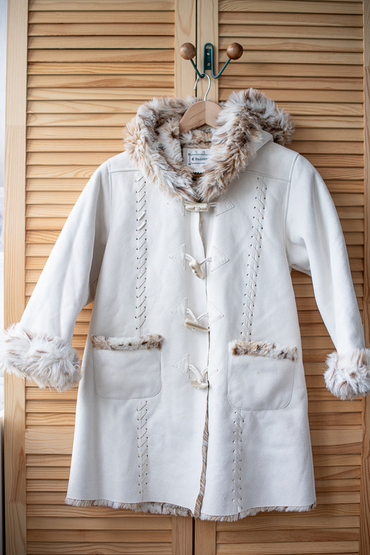 Дублёнка белая